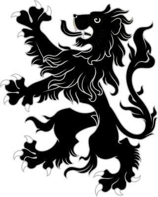 Black Rampant Lion